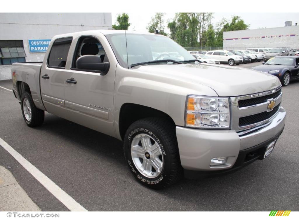 2008 Silverado 1500 LT Crew Cab 4x4 - Silver Birch Metallic / Ebony photo #7