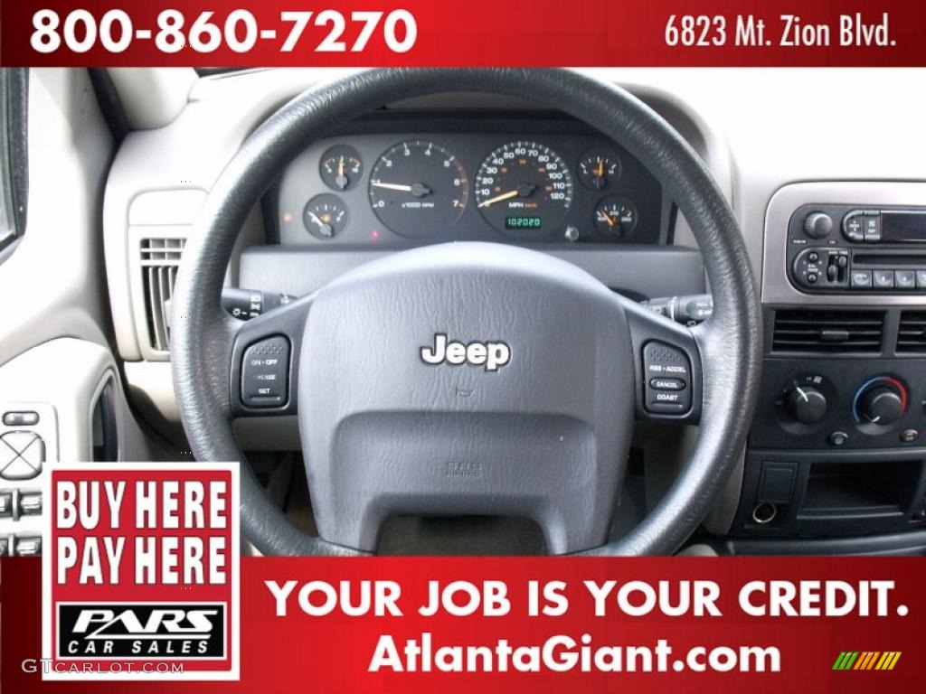 2004 Grand Cherokee Laredo - Graphite Metallic / Taupe photo #12
