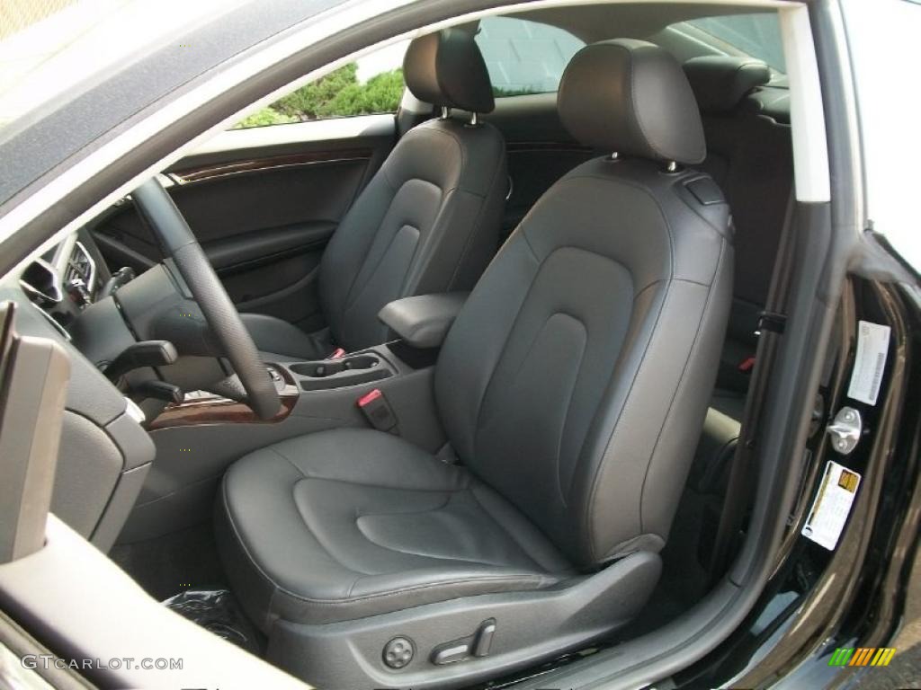 Black Interior 2010 Audi A5 2.0T quattro Coupe Photo #49844395