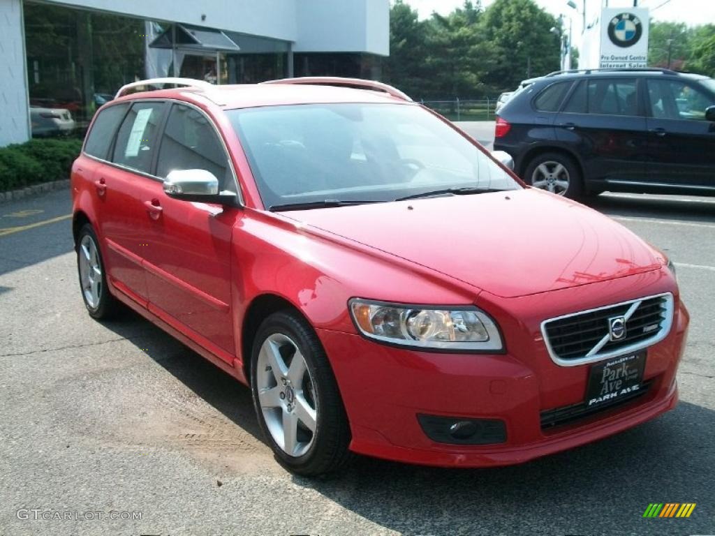 2010 V50 T5 R-Design - Passion Red / R Design Off Black photo #3