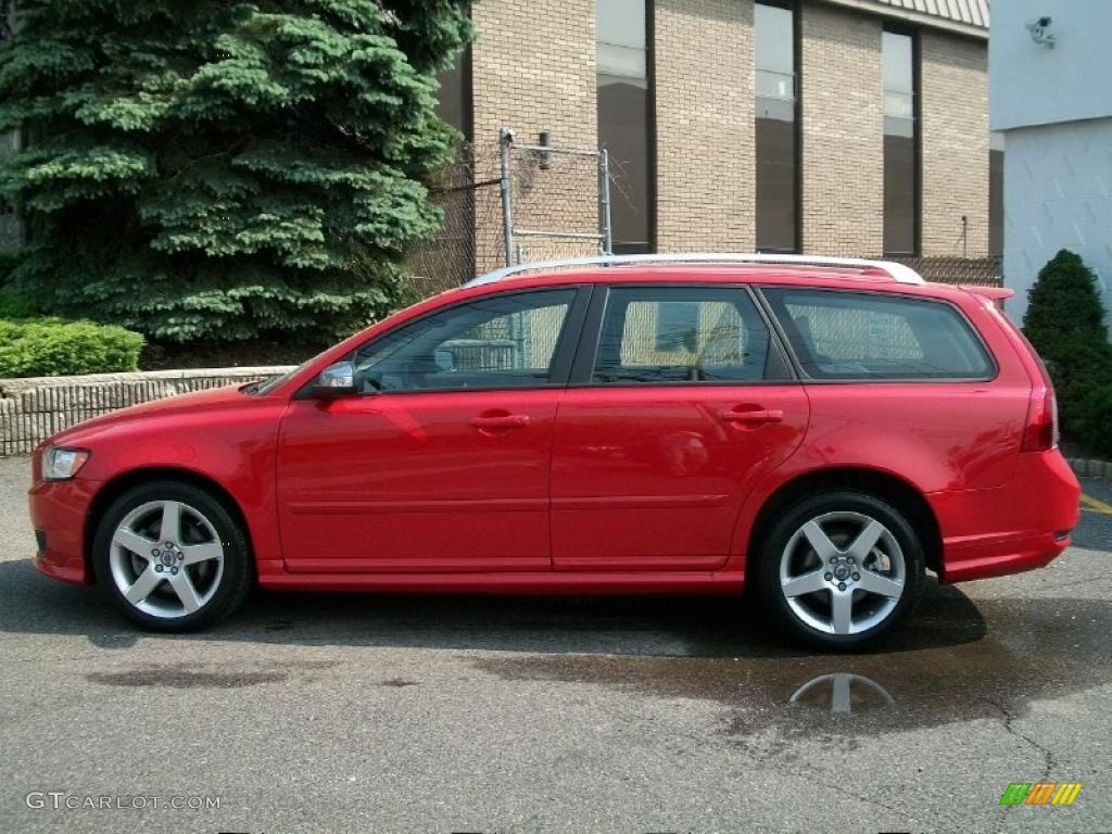 2010 V50 T5 R-Design - Passion Red / R Design Off Black photo #8