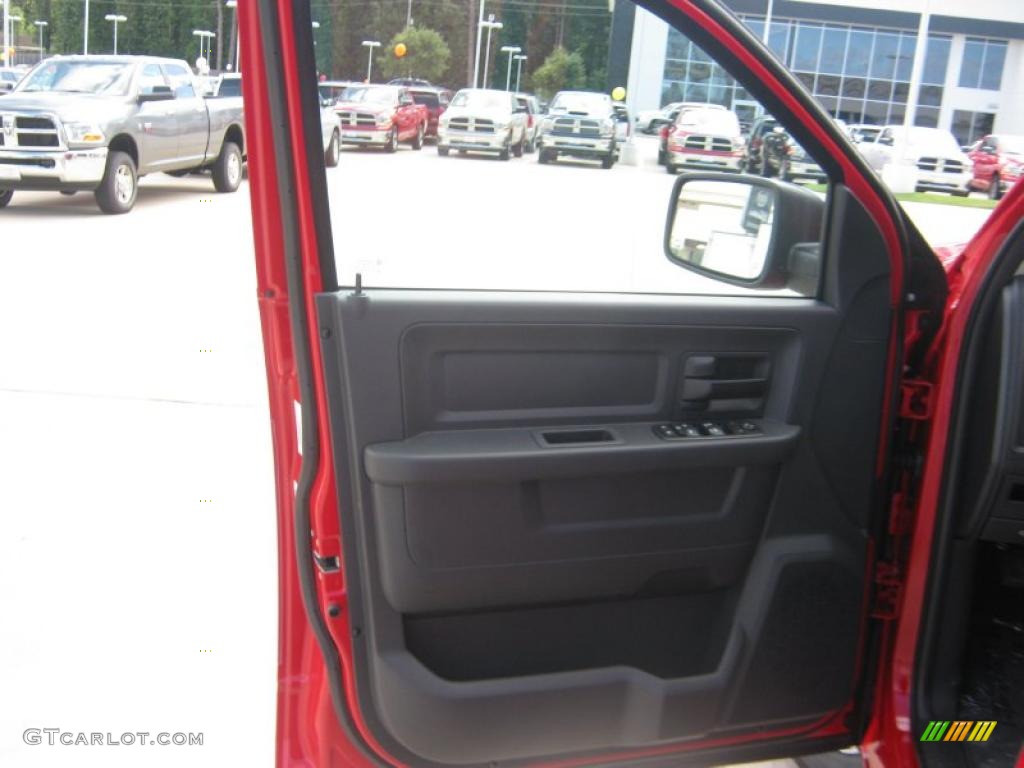 2011 Ram 1500 ST Quad Cab 4x4 - Flame Red / Dark Slate Gray/Medium Graystone photo #16