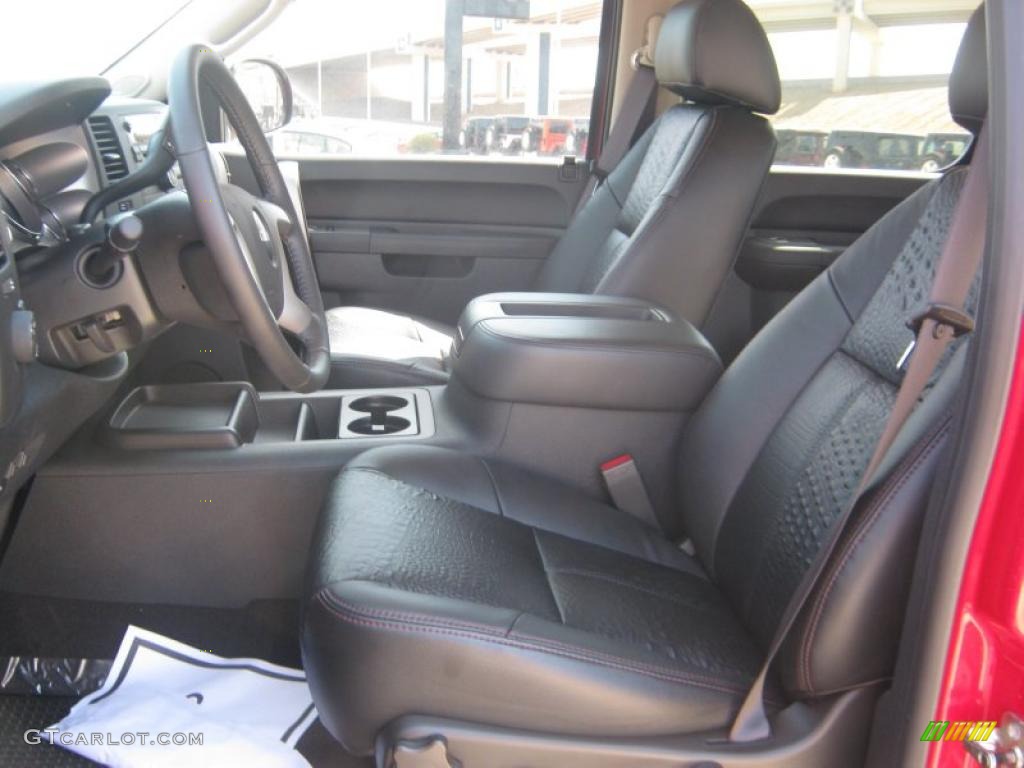 Ebony Interior 2011 GMC Sierra 2500HD SLE Crew Cab 4x4 Photo #49845823