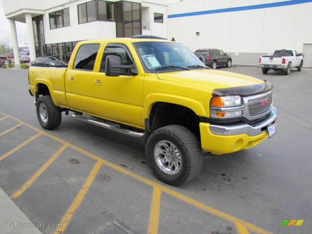 2007 Sierra 2500HD Classic SLT Crew Cab 4x4 - Fleet Yellow / Medium Gray photo #32