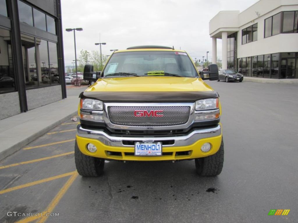 2007 Sierra 2500HD Classic SLT Crew Cab 4x4 - Fleet Yellow / Medium Gray photo #33