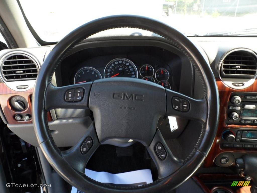 2002 GMC Envoy XL SLT Medium Pewter Steering Wheel Photo #49847509