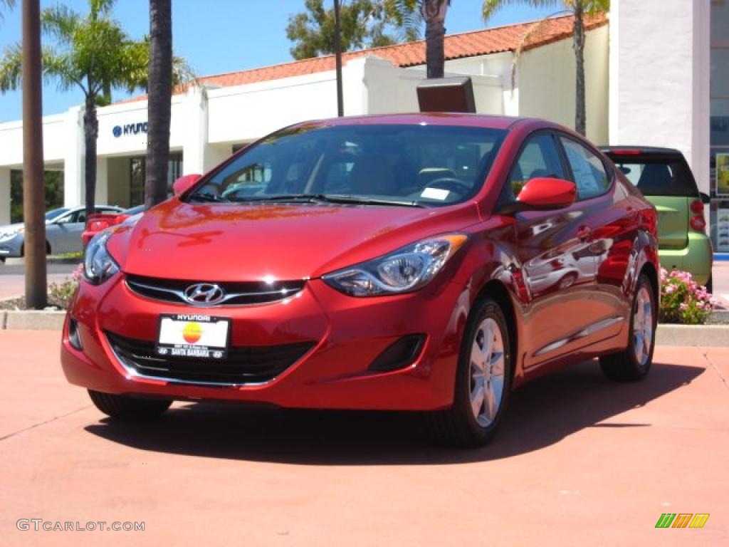 2011 Elantra GLS - Red Allure / Beige photo #1