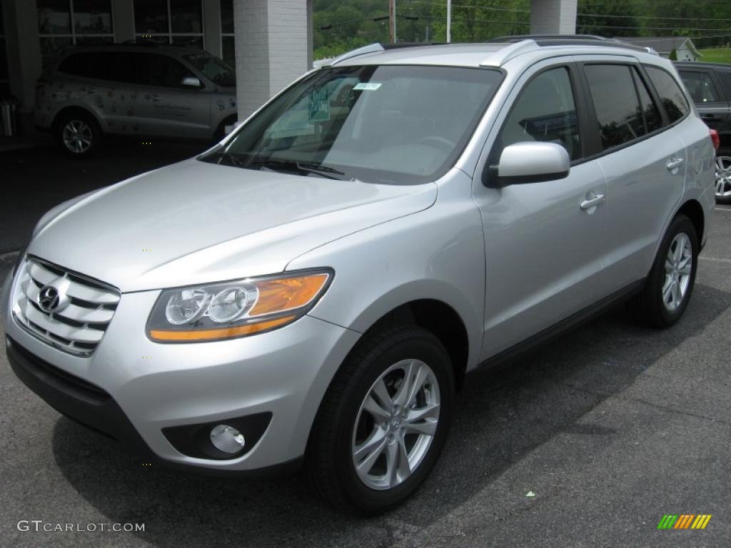 Moonstone Silver 2011 Hyundai Santa Fe SE Exterior Photo #49848793