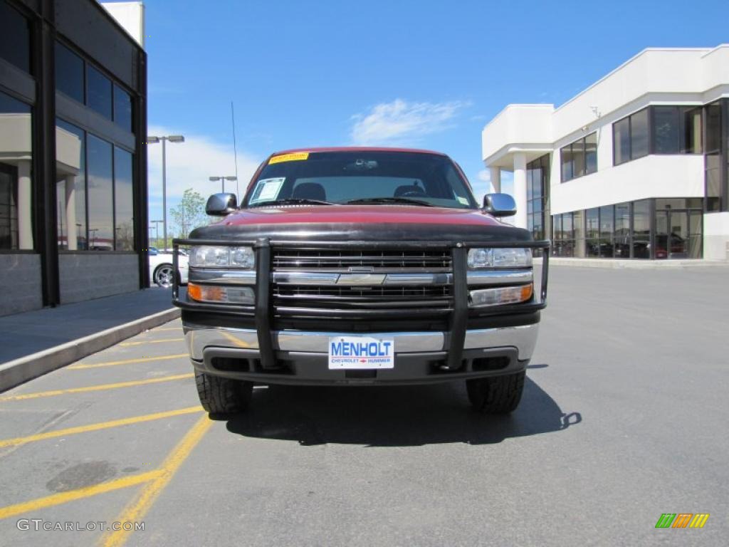 2001 Silverado 1500 LS Extended Cab 4x4 - Sunset Orange Metallic / Graphite photo #27