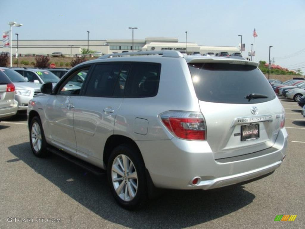 2010 Highlander Hybrid Limited 4WD - Classic Silver Metallic / Ash photo #4