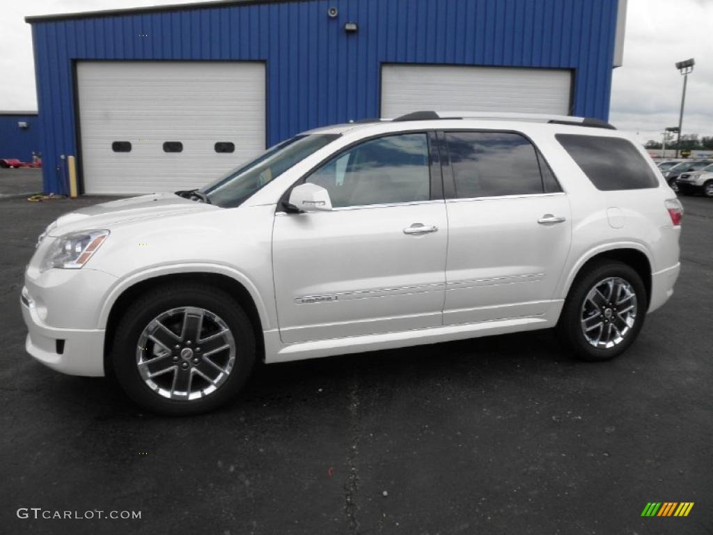 White Diamond Tintcoat 2011 GMC Acadia Denali Exterior Photo #49850503