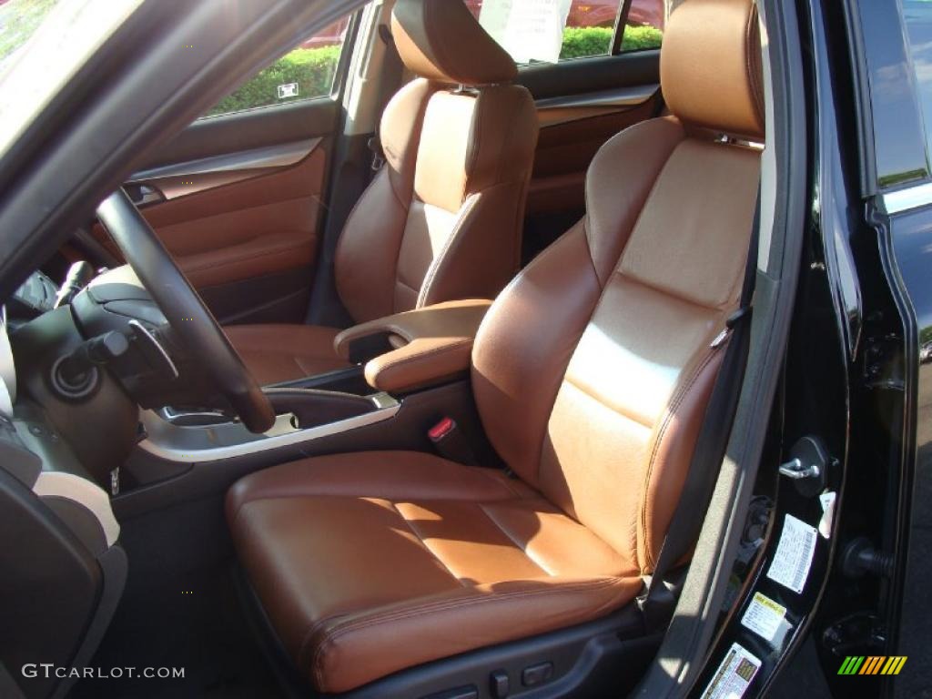 Umber/Ebony Interior 2009 Acura TL 3.7 SH-AWD Photo #49852717