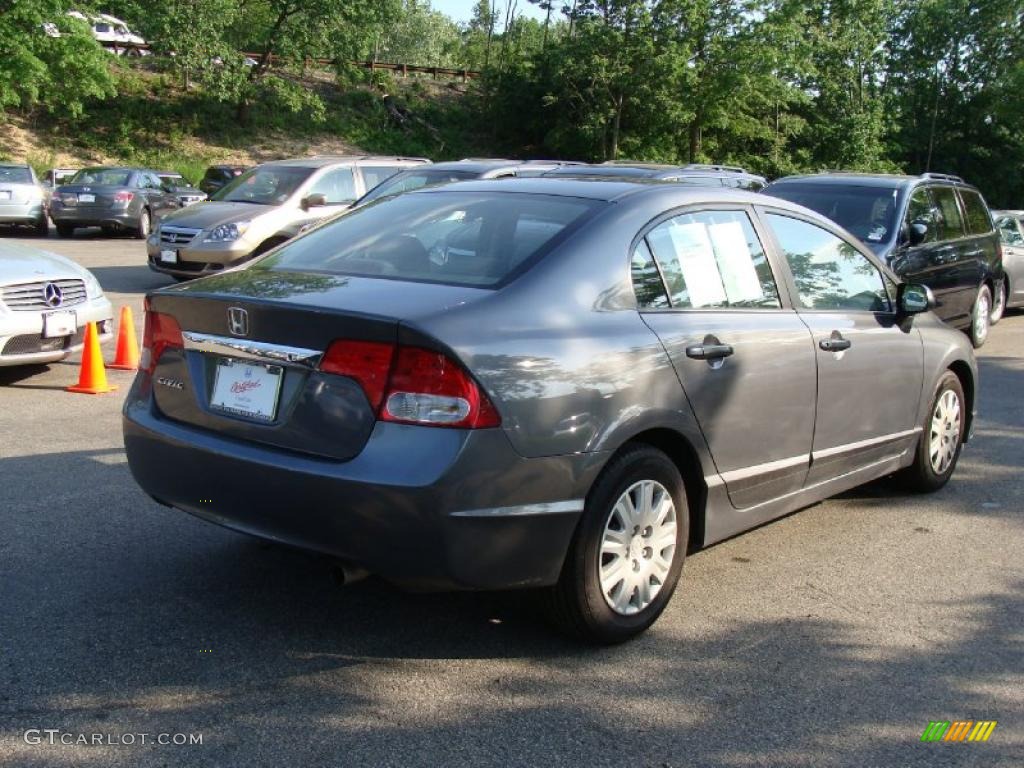 2011 Civic DX-VP Sedan - Polished Metal Metallic / Gray photo #7