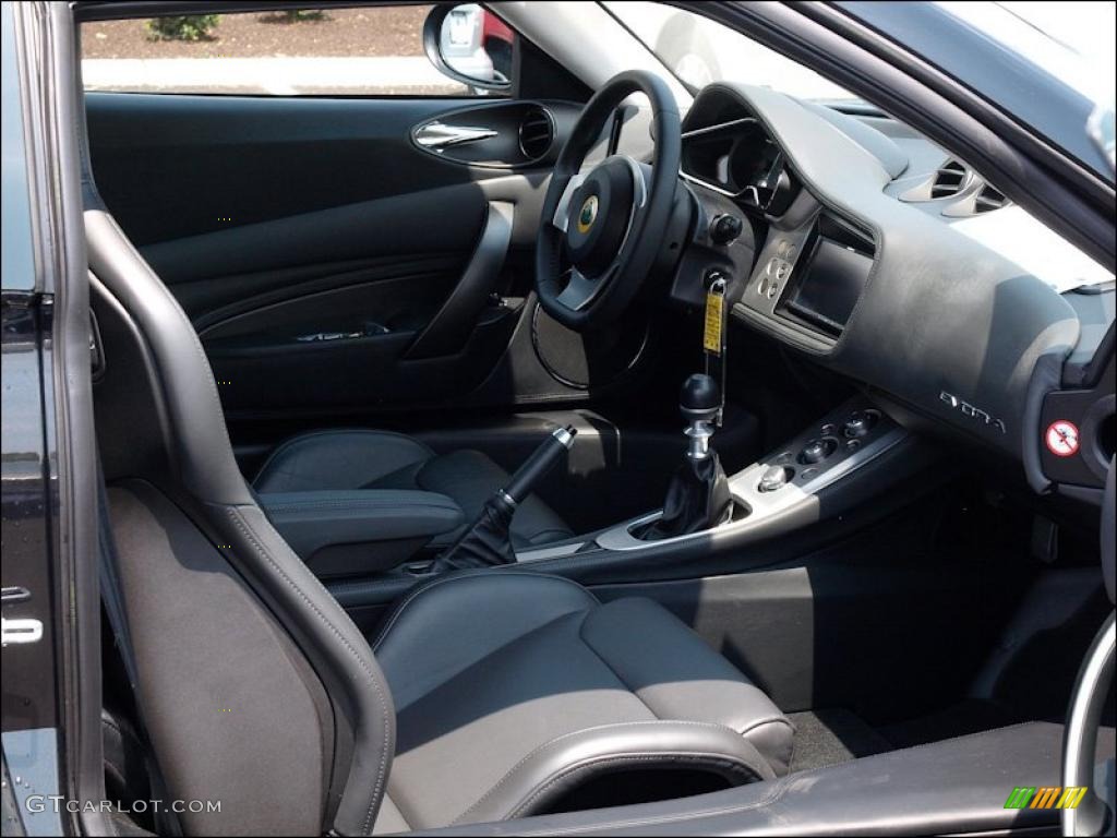 Charcoal Leather Interior 2010 Lotus Evora Coupe Photo #49854052