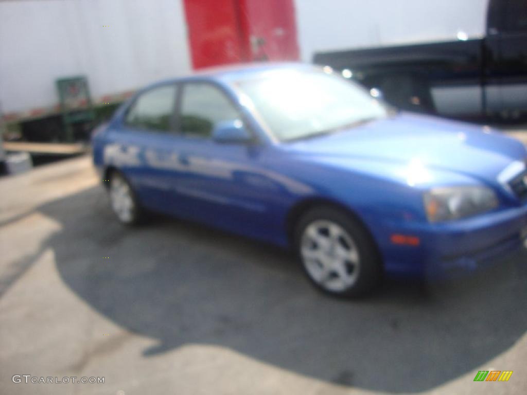 2006 Elantra GLS Sedan - Tidal Wave Blue / Gray photo #5