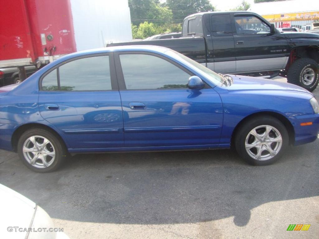 2006 Elantra GLS Sedan - Tidal Wave Blue / Gray photo #6