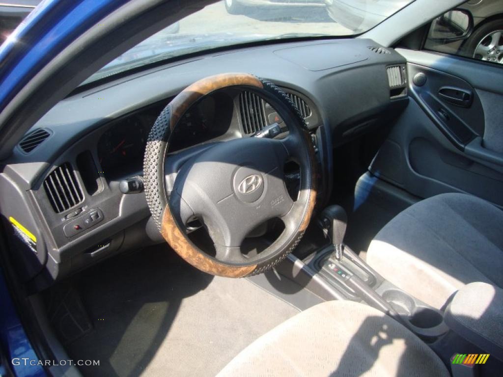 2006 Elantra GLS Sedan - Tidal Wave Blue / Gray photo #8
