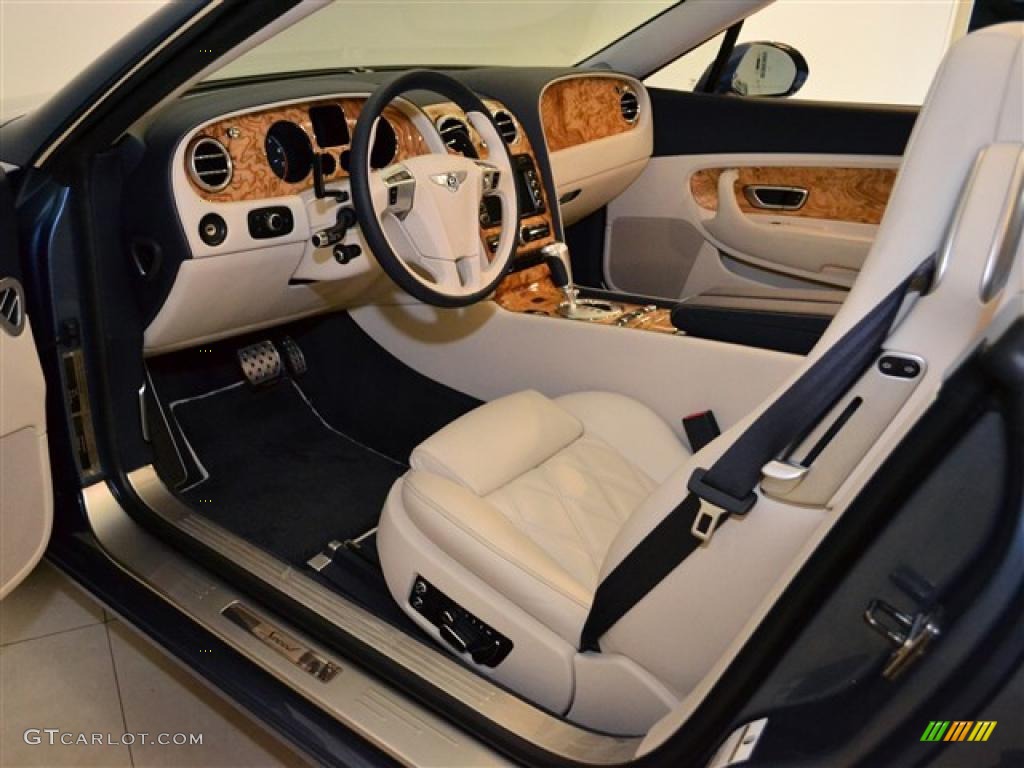 Linen/Imperial Blue Interior 2010 Bentley Continental GTC Speed Photo #49857230
