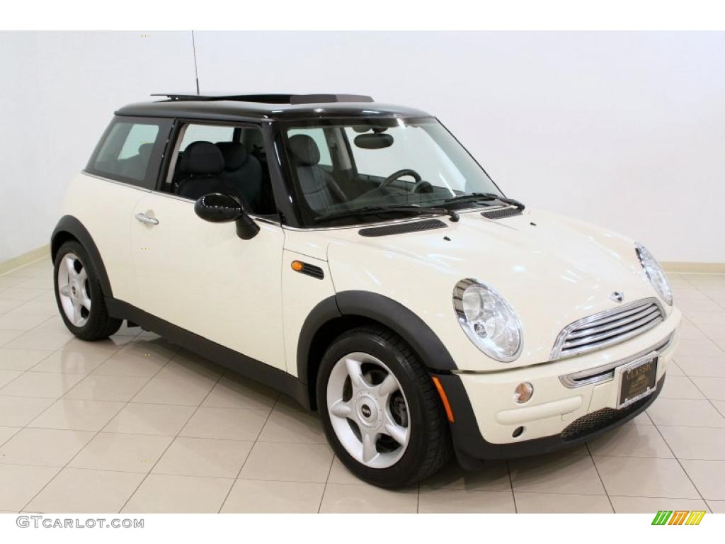 2004 Cooper Hardtop - Pepper White / Panther Black photo #1