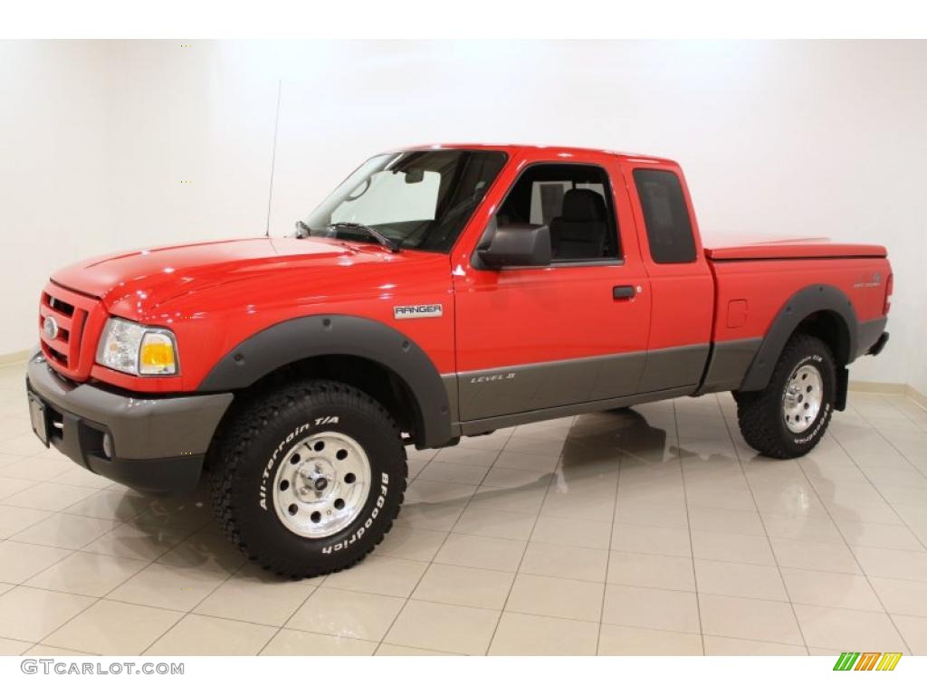 2006 Ranger FX4 Level II SuperCab 4x4 - Torch Red / Ebony Black photo #3