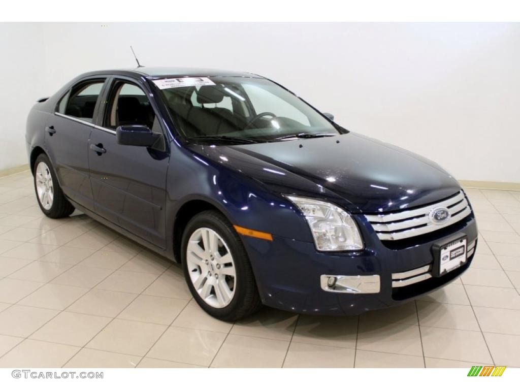 2007 Fusion SEL V6 AWD - Dark Blue Pearl Metallic / Charcoal Black photo #1