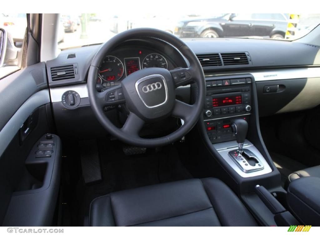 2008 A4 2.0T quattro S-Line Sedan - Quartz Grey Metallic / Black photo #11