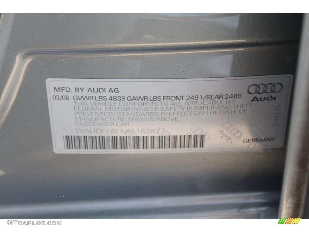 2008 A4 2.0T quattro S-Line Sedan - Quartz Grey Metallic / Black photo #16