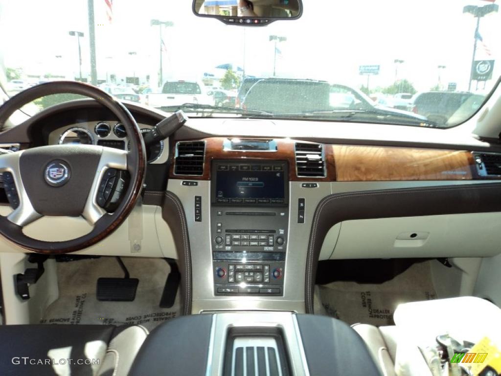 2008 Cadillac Escalade Platinum AWD Cocoa/Very Light Linen Dashboard Photo #49860953