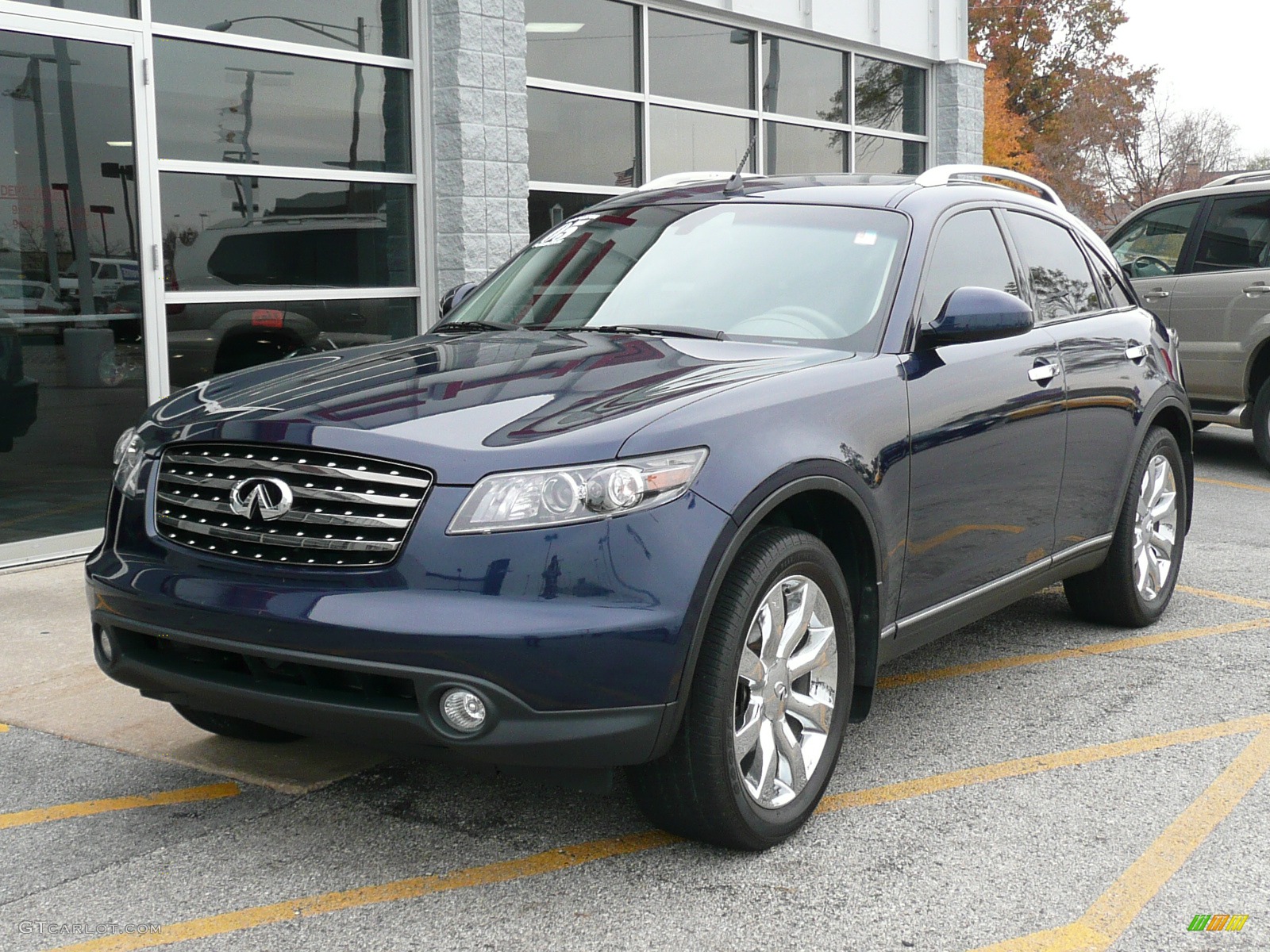 2005 FX 45 AWD - Dark Blue Pearl / Willow photo #1