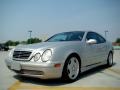 2002 Brilliant Silver Metallic Mercedes-Benz CLK 55 AMG Coupe  photo #2