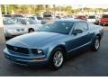 2008 Windveil Blue Metallic Ford Mustang V6 Deluxe Coupe  photo #5