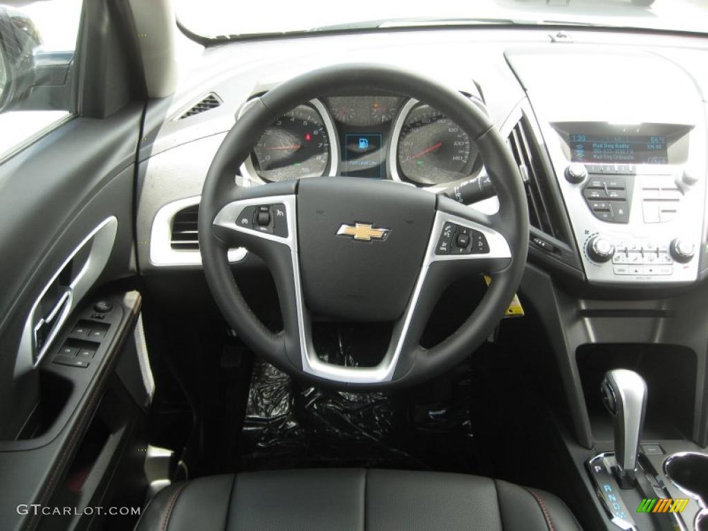2011 Chevrolet Equinox LT Jet Black Steering Wheel Photo #49863065