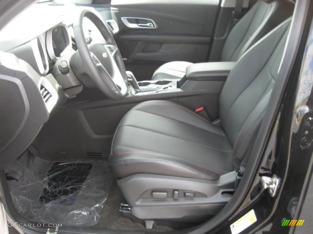 Jet Black Interior 2011 Chevrolet Equinox LT Photo #49863095
