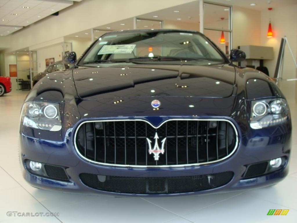 2011 Quattroporte S - Blu Oceano (Blue Metallic) / Pearl Beige photo #2