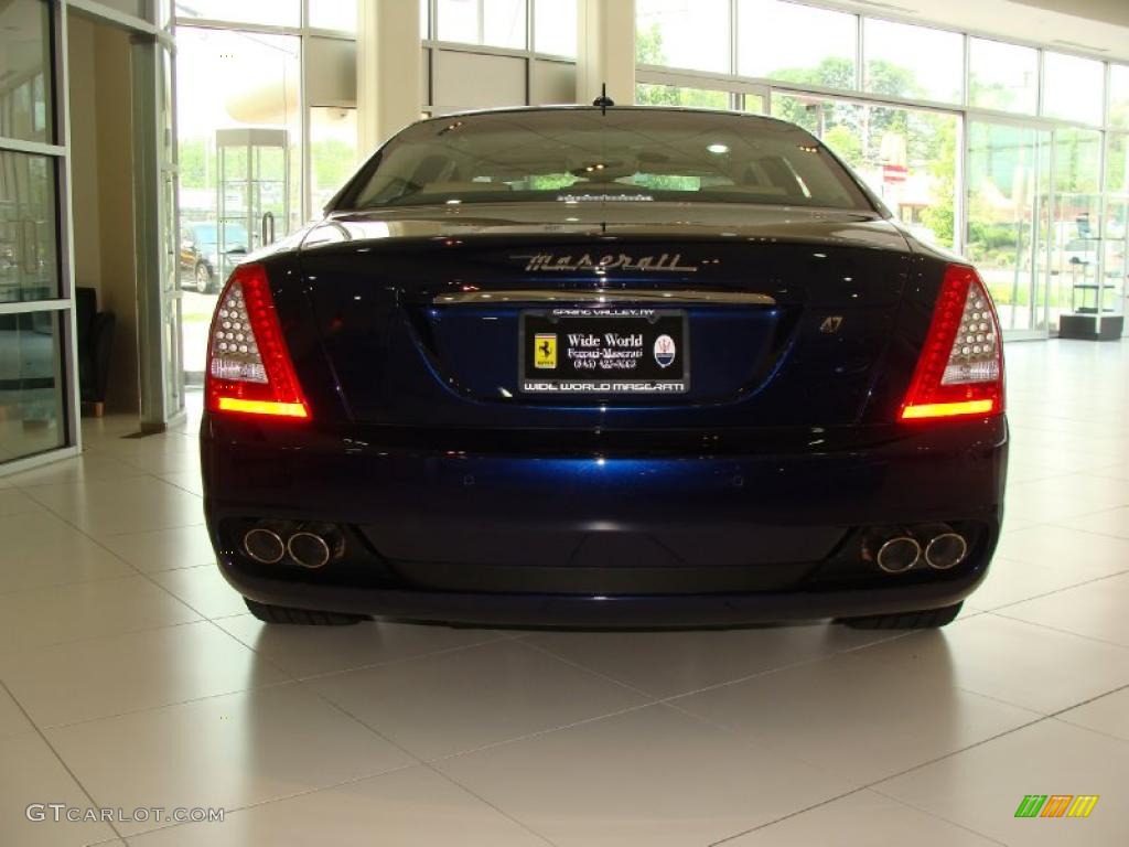 2011 Quattroporte S - Blu Oceano (Blue Metallic) / Pearl Beige photo #6