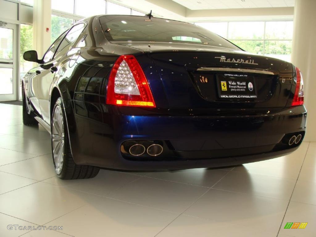 2011 Quattroporte S - Blu Oceano (Blue Metallic) / Pearl Beige photo #7