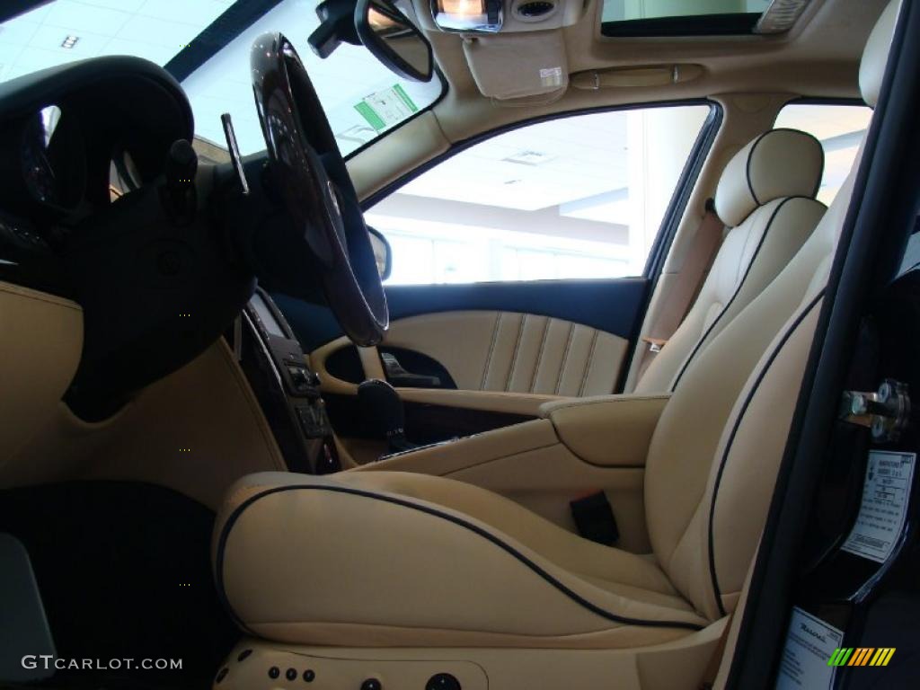 2011 Quattroporte S - Blu Oceano (Blue Metallic) / Pearl Beige photo #14
