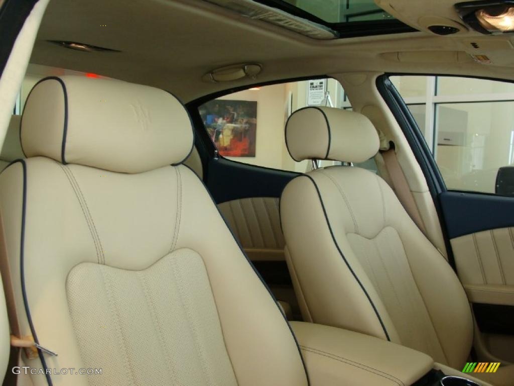 2011 Quattroporte S - Blu Oceano (Blue Metallic) / Pearl Beige photo #17