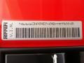 2005 Ferrari F430 Spider F1 Info Tag