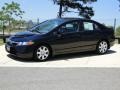 Nighthawk Black Pearl - Civic LX Sedan Photo No. 8