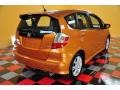 2010 Orange Revolution Metallic Honda Fit Sport  photo #4