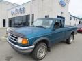 1994 Cayman Green Metallic Ford Ranger XLT Regular Cab 4x4 #49856209