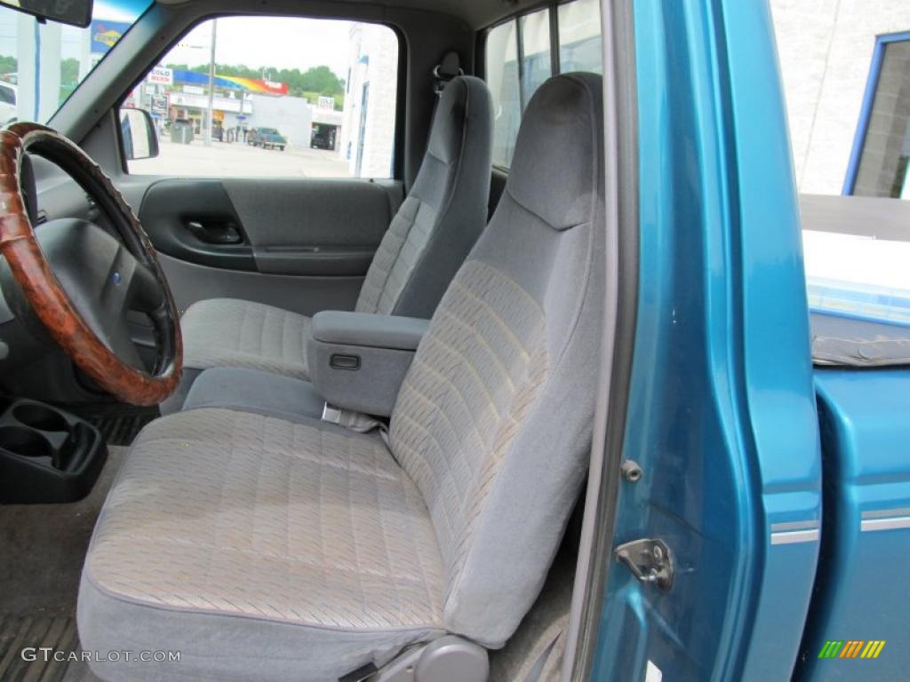 1994 Ranger XLT Regular Cab 4x4 - Cayman Green Metallic / Grey photo #6