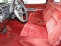  1993 Sierra 1500 SLE Regular Cab Red Interior