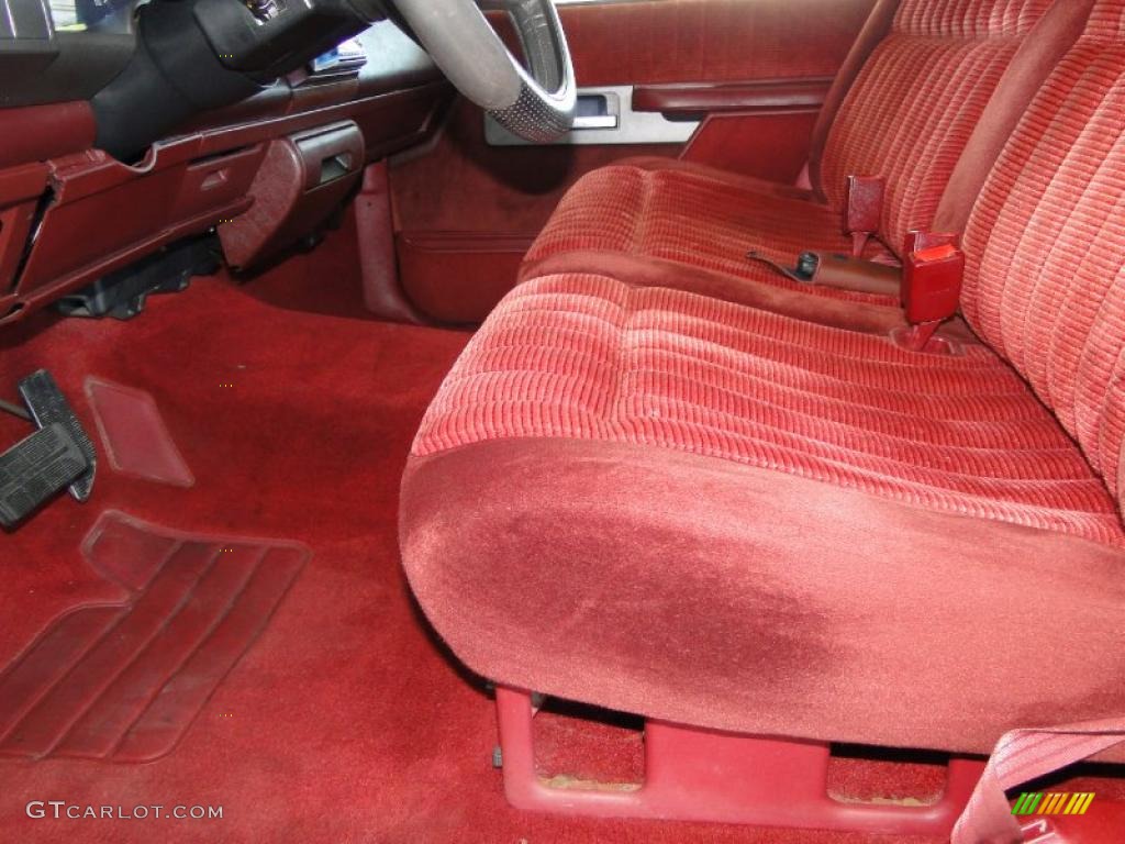 1993 Sierra 1500 SLE Regular Cab - Black / Red photo #13