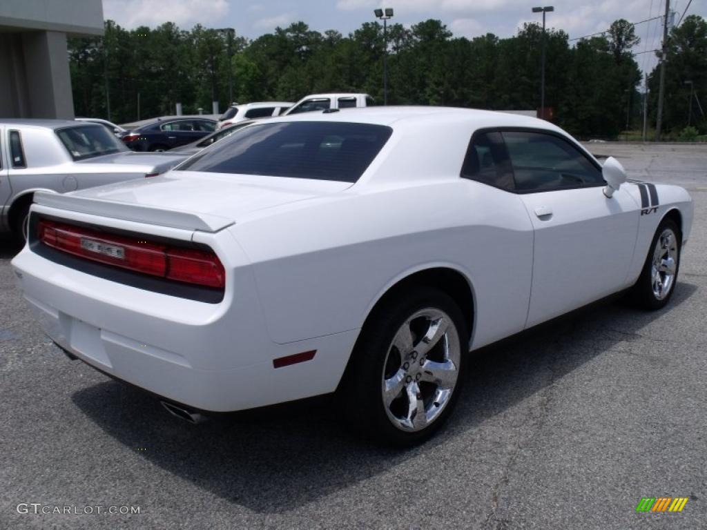 2011 Challenger R/T - Bright White / Dark Slate Gray photo #6