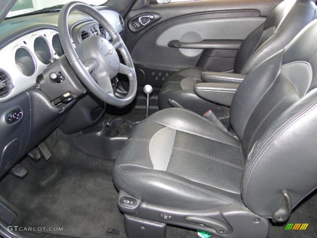 Dark Slate Gray Interior 2005 Chrysler PT Cruiser GT Convertible Photo #49866200