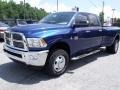 2011 Deep Water Blue Pearl Dodge Ram 3500 HD Big Horn Crew Cab 4x4 Dually  photo #3