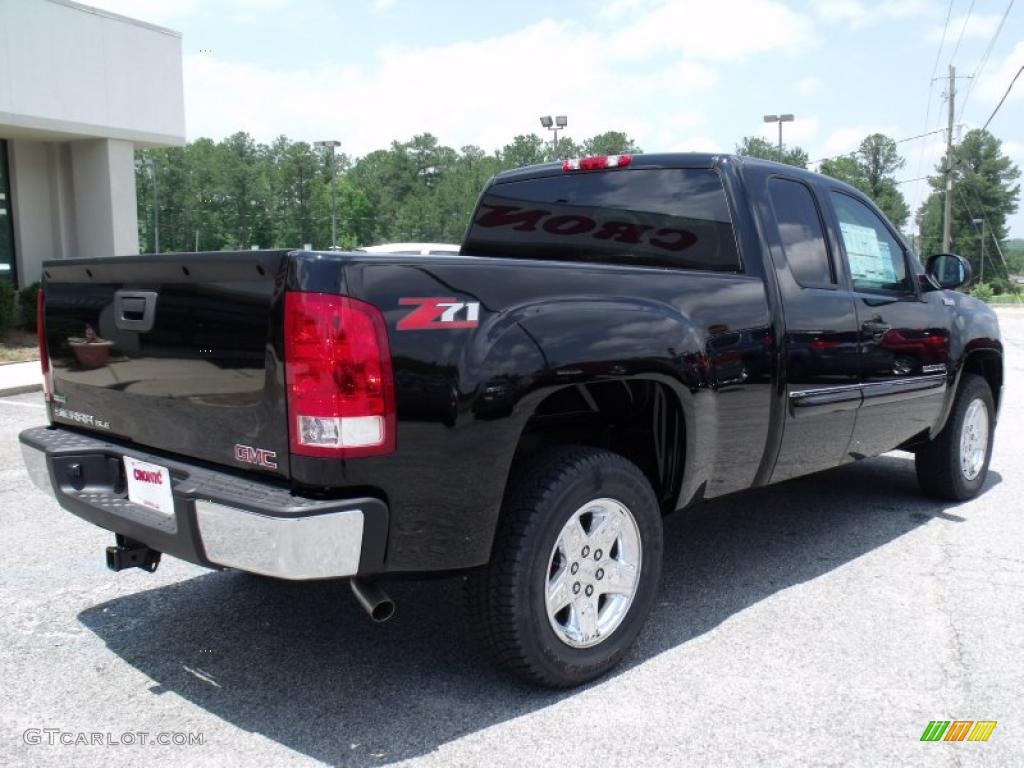 Onyx Black 2011 GMC Sierra 1500 SLE All Terrain Extended Cab Exterior Photo #49866680