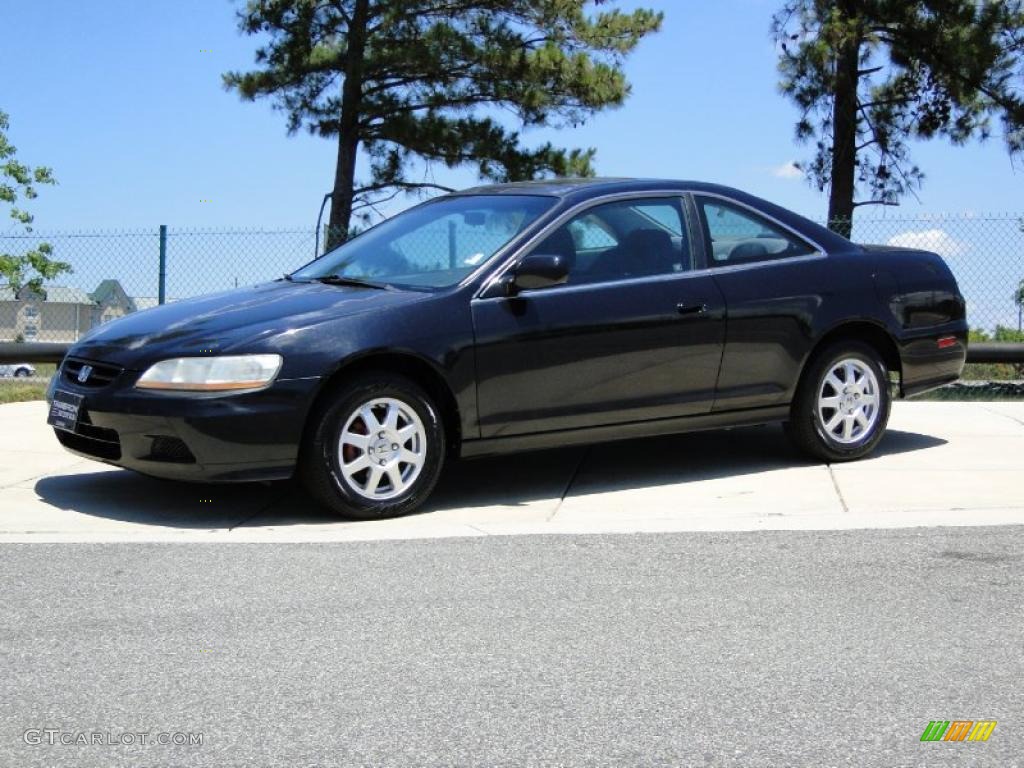 2002 Accord SE Coupe - Nighthawk Black Pearl / Charcoal photo #9